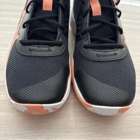 Under Armour Jet 23 Men' Size 12 /W 13.5 Black Bubble Peach Basketball Shoes New